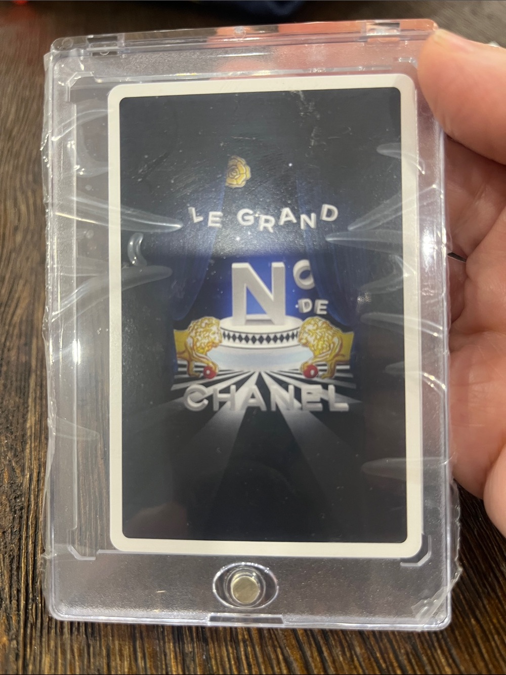 CHANEL Le Grand N° Card Holder – Navy with Gold Accents with COA
